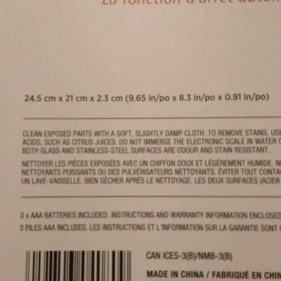 *NIB* Stainless steel Digital Kitchen Scale - Picture 5 of 9